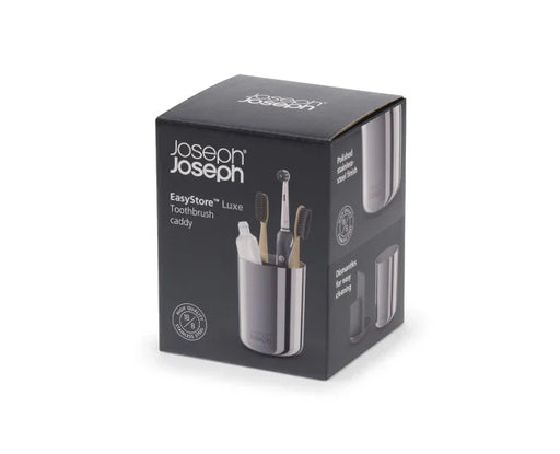 Joseph Joseph EasyStore Luxe Toothbrush Caddy - Stainless Steel - LX2001 - Homewares, Outdoor, Phone Accessories, Cases, Speakers, Headphones + More -