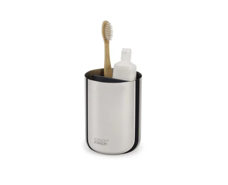 Joseph Joseph EasyStore Luxe Toothbrush Caddy - Stainless Steel - LX2001 - Homewares, Outdoor, Phone Accessories, Cases, Speakers, Headphones + More -