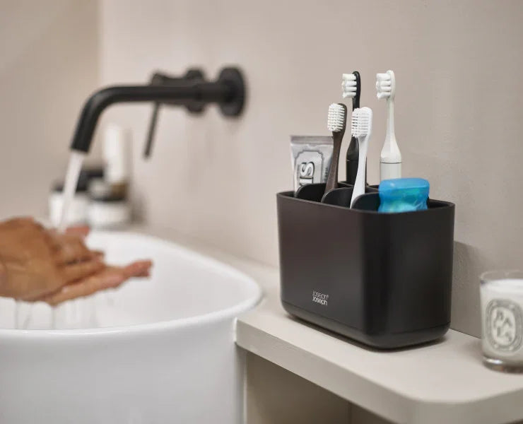 Joseph Joseph Easystore Large Toothbrush Caddy - Black - LX2001 - Homewares, Outdoor, Phone Accessories, Cases, Speakers, Headphones + More -