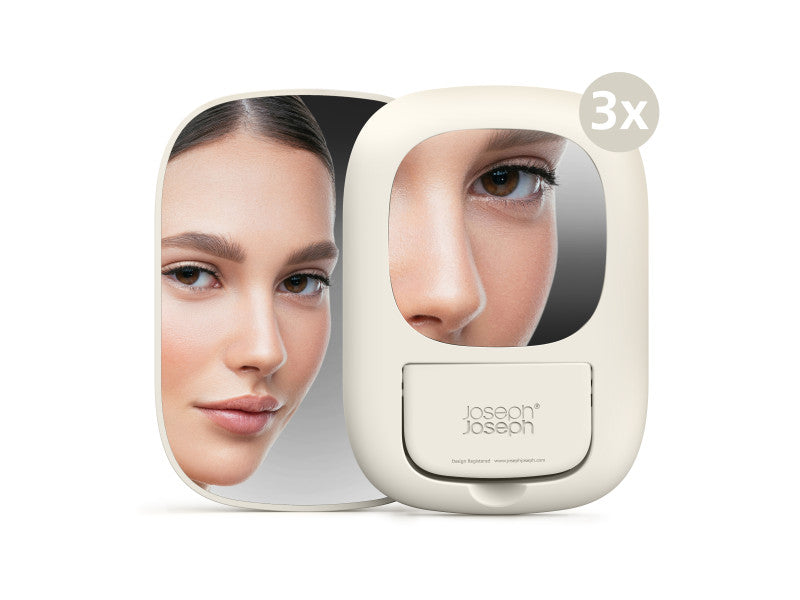 Joseph Joseph Viva Large Cosmetic Organiser with Removable Mirror - Shell