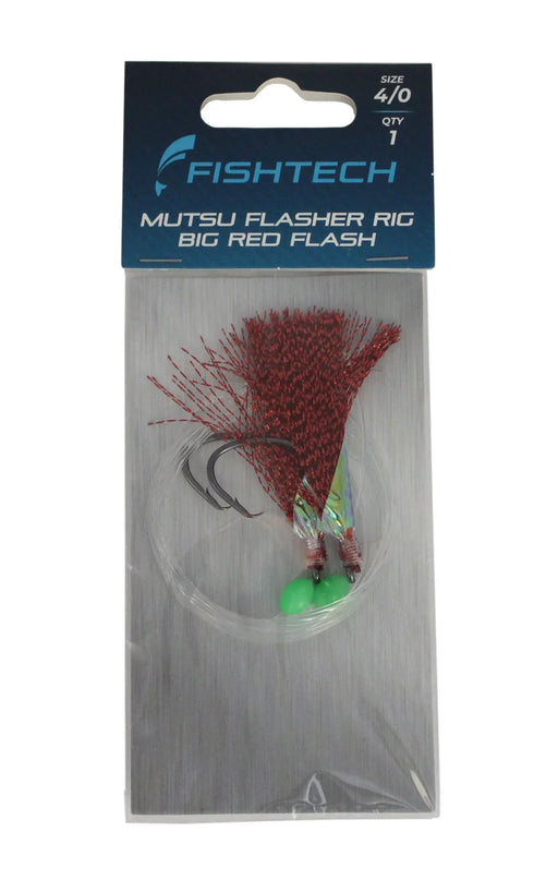 Fishtech 4/0 Mutsu Economy Flasher Rig - Red n Ready - LX2001 - Homewares, Outdoor, Phone Accessories, Cases, Speakers, Headphones + More -