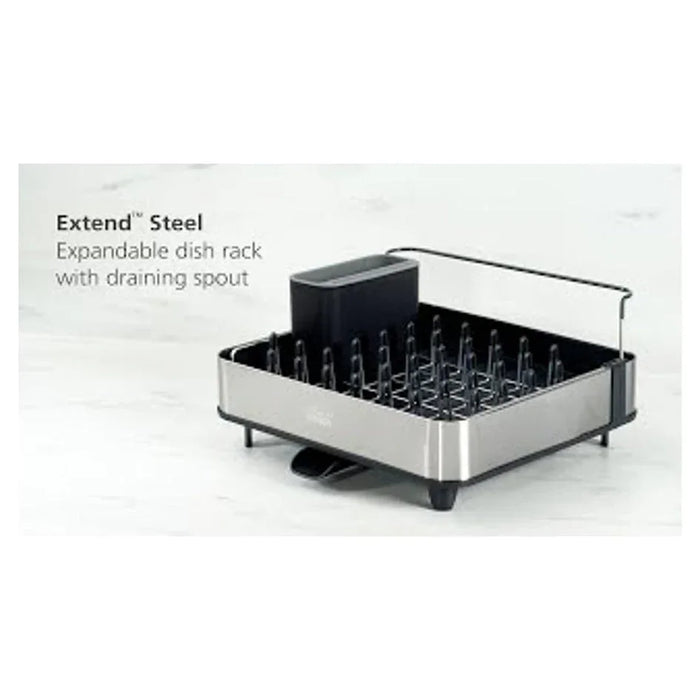 Joseph Joseph Extend Steel Dish Rack - Grey - LX2001 - Homewares, Outdoor, Phone Accessories, Cases, Speakers, Headphones + More -
