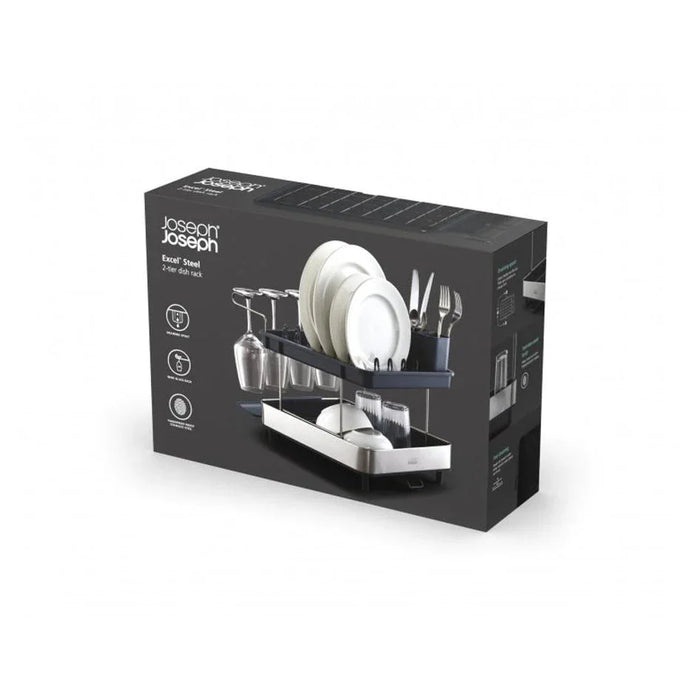 Joseph Joseph Steel 2-Tier Dish Rack - LX2001 - Homewares, Outdoor, Phone Accessories, Cases, Speakers, Headphones + More -
