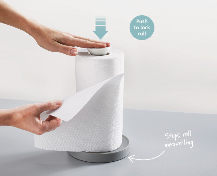 Joseph Joseph Duo Kitchen Paper Roll Holder (Grey)