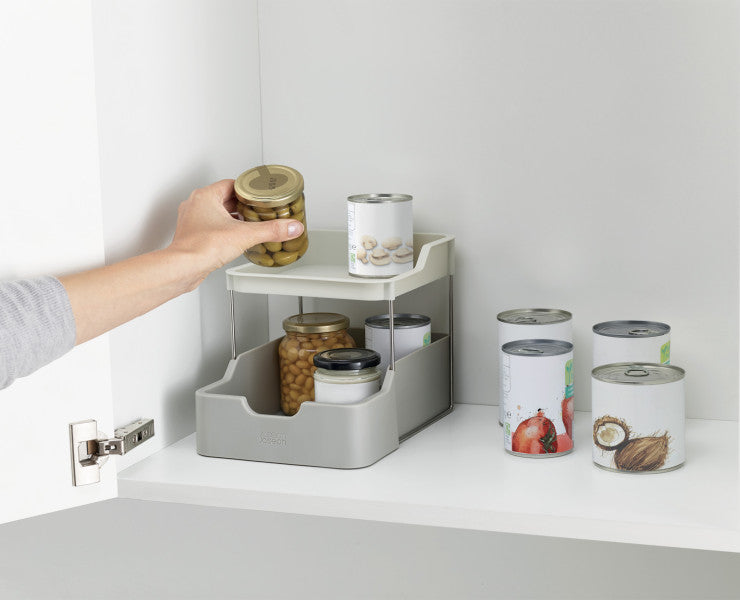 Joseph Joseph Duo 2 tier Cupboard Orgniser w/Drawer