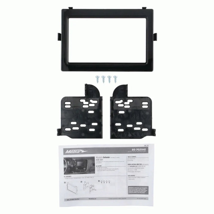 Fitting Kit Mitsubishi Outlander 2019 - 2023 Double Din (Black) - LX2001 - Homewares, Outdoor, Phone Accessories, Cases, Speakers, Headphones + More -