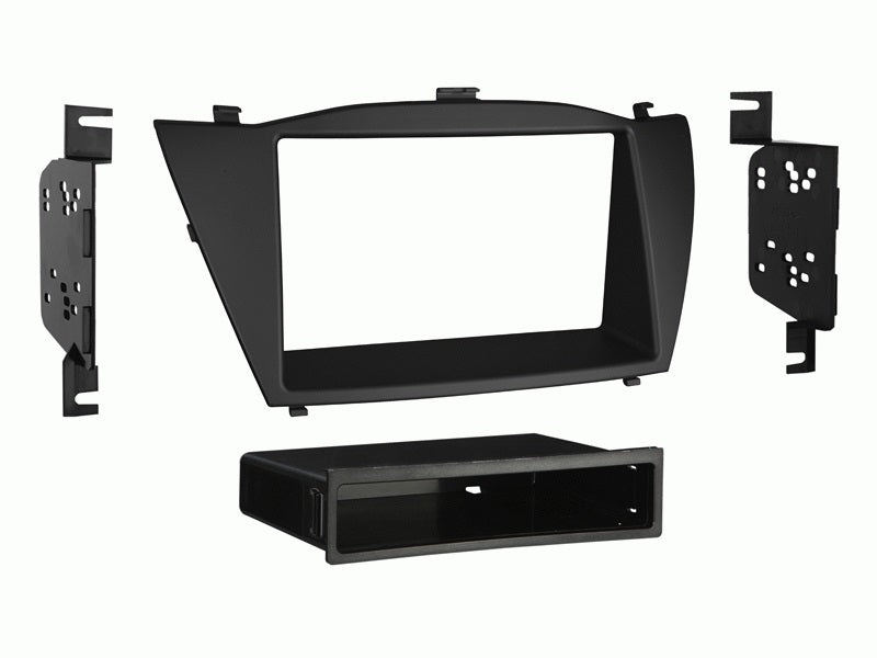 fitting kit hyundai ix35 tucson 2010 - 2015 din & double din (black)