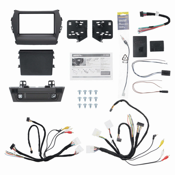 Fitting Kit Hyundai Santa Fe 2013 - 2019 Din & Double Din (Black) (With Nav)
