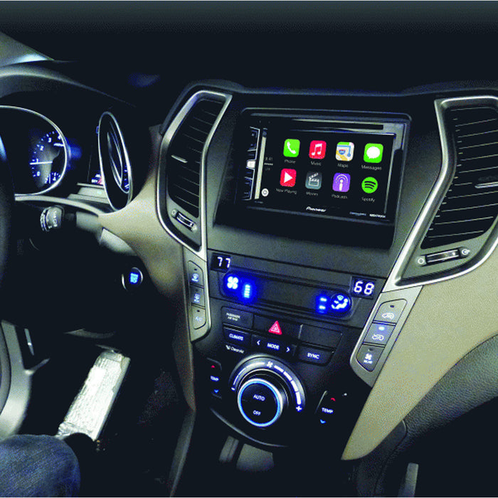 Fitting Kit Hyundai Santa Fe 2013 - 2019 Din & Double Din (Black) (With Nav)