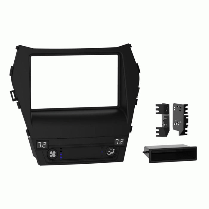 Fitting Kit Hyundai Santa Fe 2013 - 2019 Din & Double Din (Black) (With Nav)