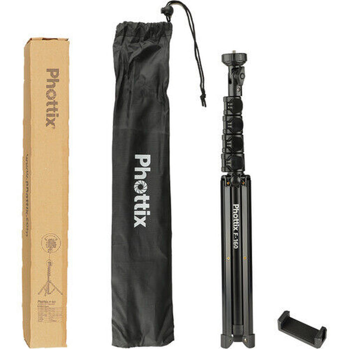 Phottix F160 Light Stand, Black - 160Cm