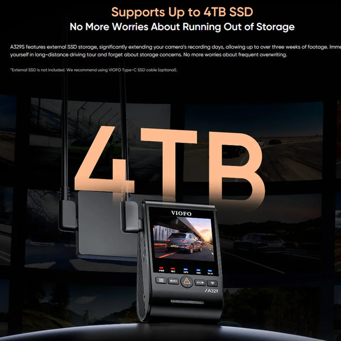 Viofo Dashcam A329 4K Single Channel Wifi 6 Gps - LX2001 - Homewares, Outdoor, Phone Accessories, Cases, Speakers, Headphones + More -