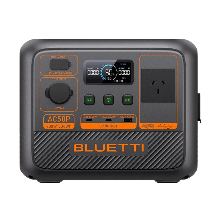 Bluetti Ac50P Portable Power Station | 700W 504Wh - LX2001 - Homewares, Outdoor, Phone Accessories, Cases, Speakers, Headphones + More -