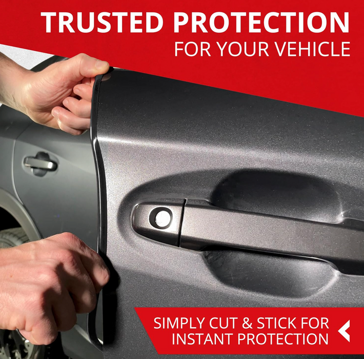 All-Fit Automotive Car Door Edge Protector Made in the USA (10 Ft - Black)