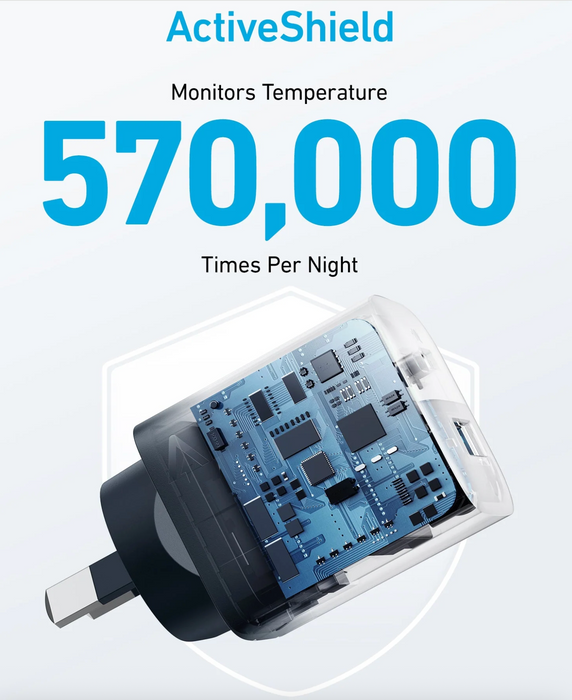 Anker 323 AC Wall Charger 33W Black USB-C + USB Ports