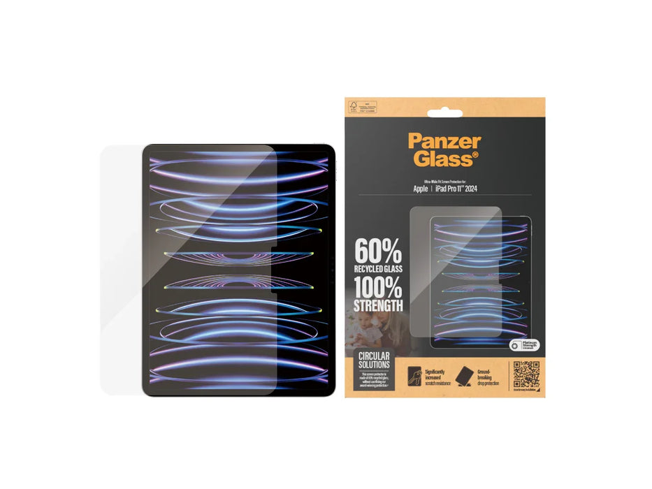 Apple PanzerGlass UltraWide Fit iPad Pro 11" 5th Gen (2024) Screen Protector - LX2001 - Homewares, Outdoor, Phone Accessories, Cases, Speakers, Headphones + More -
