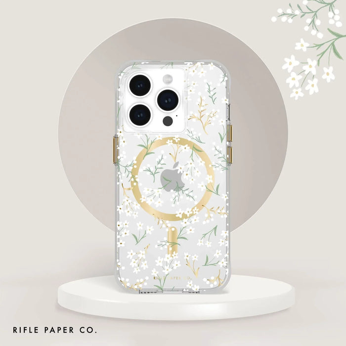 Casemate iPhone 15 Pro Rifle Paper Co. Petite Fleurs MagSafe - LX2001 - Homewares, Outdoor, Phone Accessories, Cases, Speakers, Headphones + More -