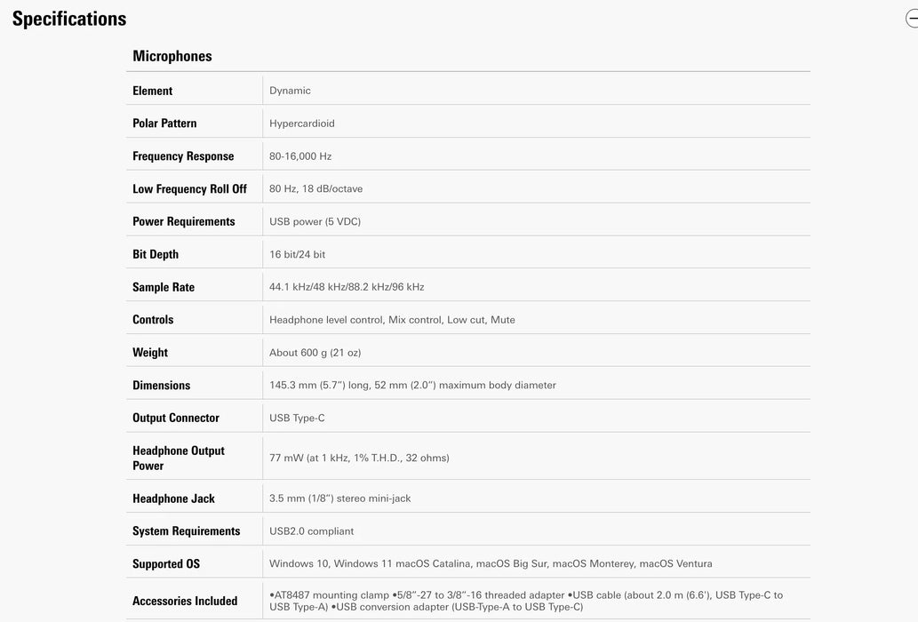 Audio-Technica AT2040USB Hypercardioid Dynamic Podcast Microphone Mic - LX2001 - Homewares, Outdoor, Phone Accessories, Cases, Speakers, Headphones + More -