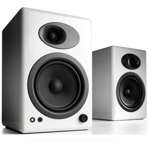 Audioengine 5+ Classic Powered Bookshelf Speakers - Hi-Gloss White - LX2001 - Homewares, Outdoor, Phone Accessories, Cases, Speakers, Headphones + More -