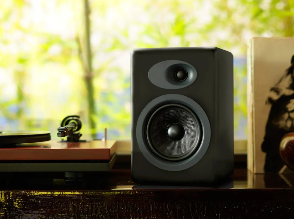 Audioengine 5+ Classic Powered Bookshelf Speakers - Satin Black - LX2001 - Homewares, Outdoor, Phone Accessories, Cases, Speakers, Headphones + More -