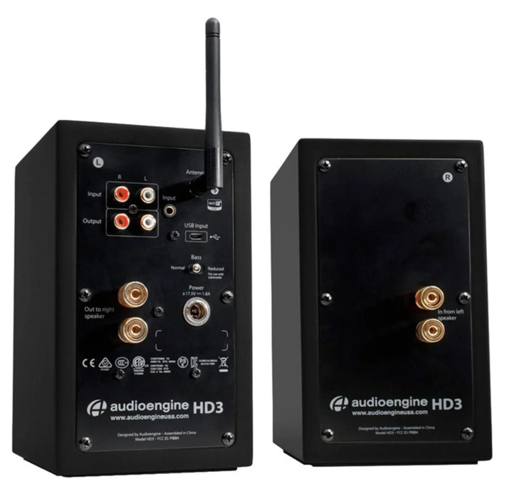 Audioengine HD3 Powered Desktop Speakers - Satin Black - LX2001 - Homewares, Outdoor, Phone Accessories, Cases, Speakers, Headphones + More -