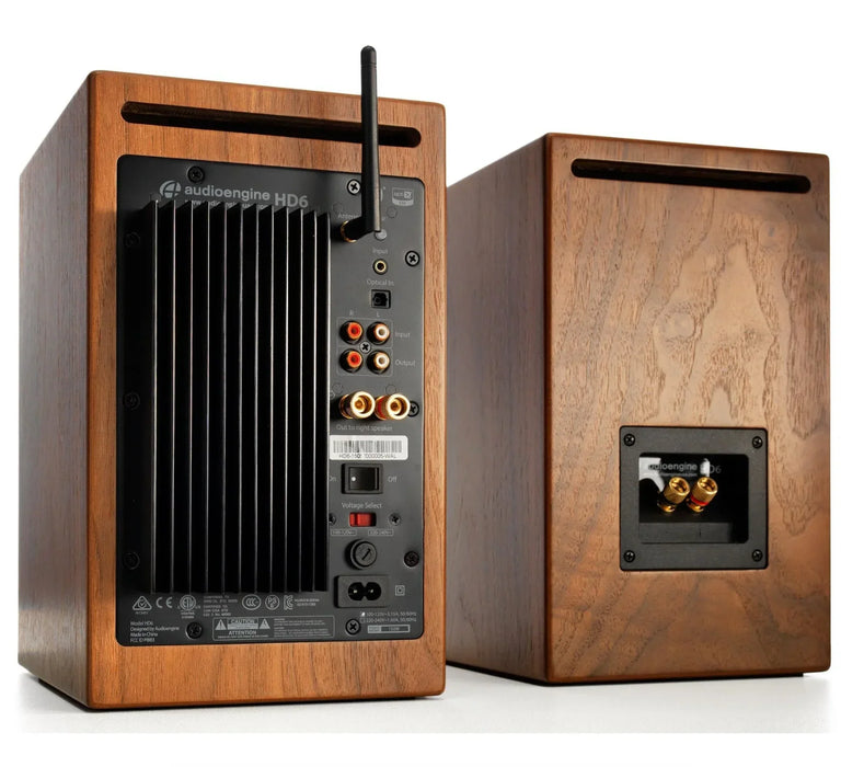 Audioengine HD6 Powered Speakers - Walnut - LX2001 - Homewares, Outdoor, Phone Accessories, Cases, Speakers, Headphones + More -