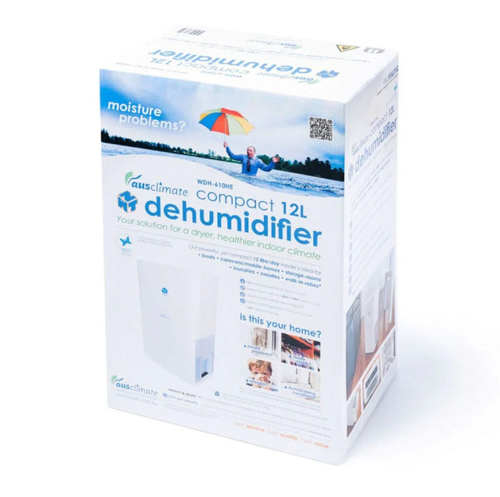 Ausclimate Compact 12L Dehumidifier WDH-610HE - LX2001 - Homewares, Outdoor, Phone Accessories, Cases, Speakers, Headphones + More -