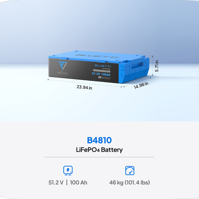 Bluetti Lifepo4 Battery | 51.2V 100Ah