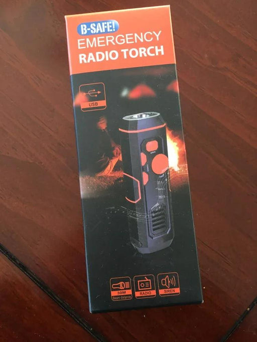BSAFE Rugged FM Radio Crank Power Bank Battery LED Torch Light - LX2001 - Homewares, Outdoor, Phone Accessories, Cases, Speakers, Headphones + More -