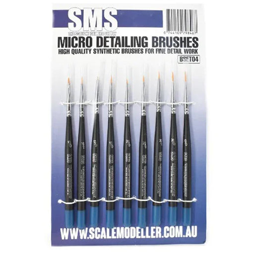 Scale Modellers Supply Synthetic Micro Detailing Brush Set 9Pc - LX2001 - Homewares, Outdoor, Phone Accessories, Cases, Speakers, Headphones + More -