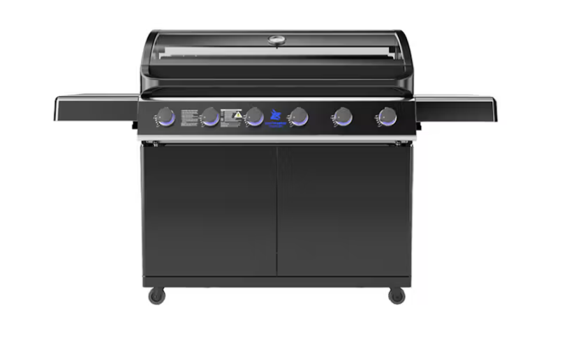 Beefmaster Premium 6-Burner Gas BBQ - Black
