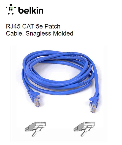 Belkin 2M CAT5e Networking Cable A3L791AU02M-BLS - LX2001 - Homewares, Outdoor, Phone Accessories, Cases, Speakers, Headphones + More -
