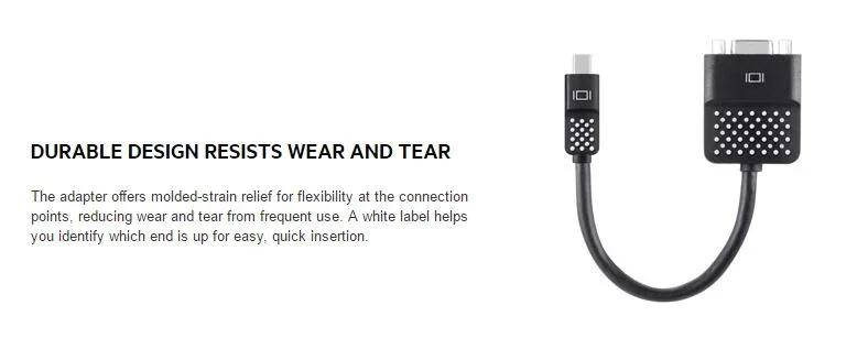 Belkin Mini Displayport to VGA Adapter F2CD028BT - LX2001 - Homewares, Outdoor, Phone Accessories, Cases, Speakers, Headphones + More -
