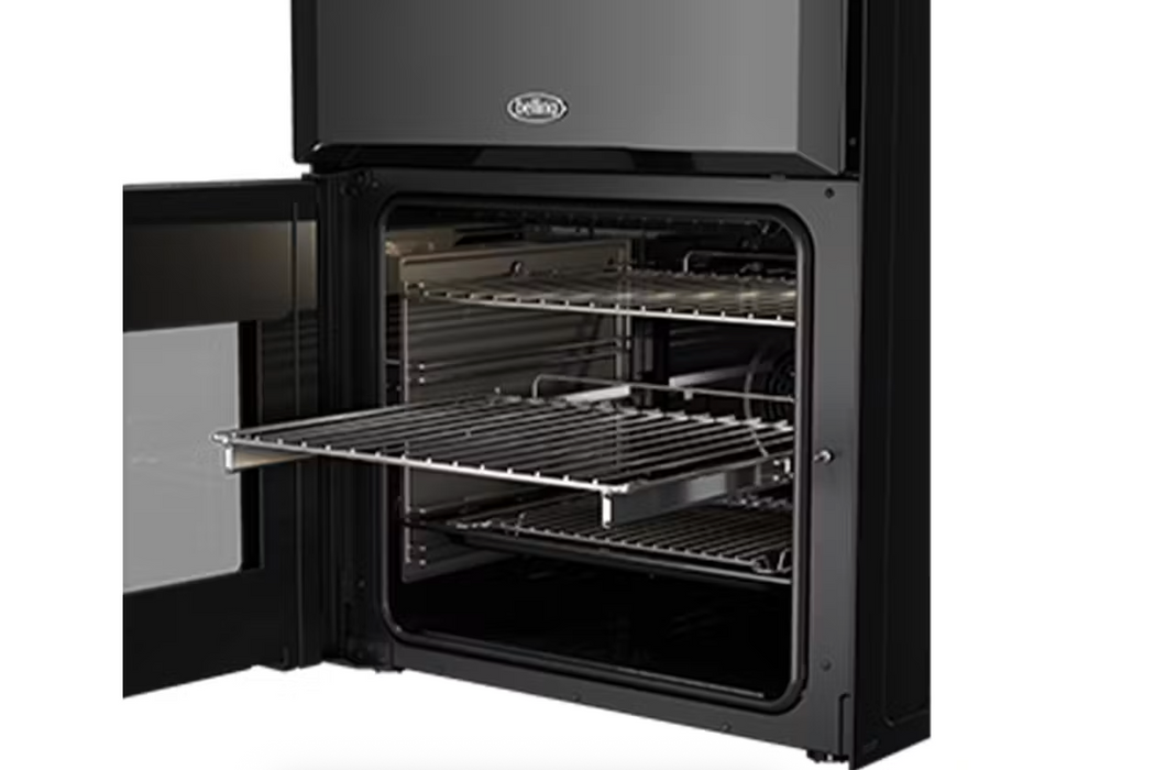 Belling 60cm Freestanding Oven with 4 Zone Induction Cooktop - Black BMR60DOINDB