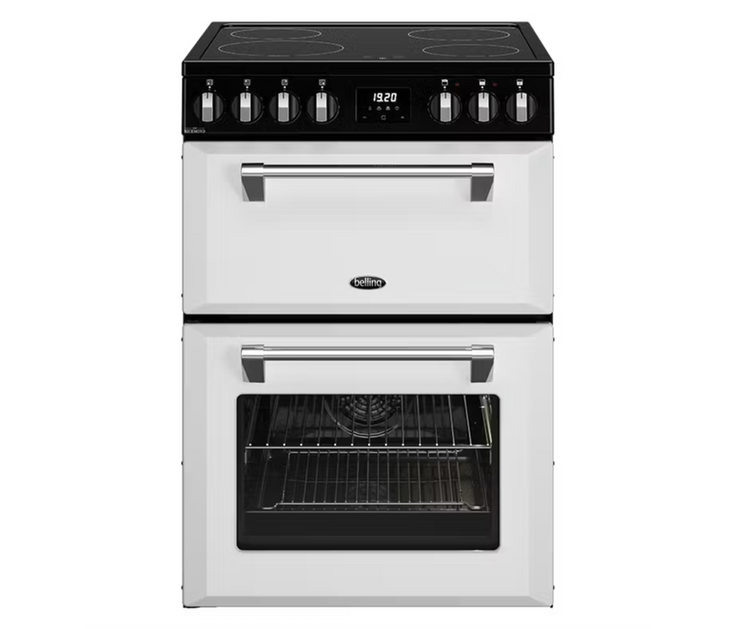 Belling 60cm Freestanding Oven with 4 Zone Induction Cooktop - White BMR60DOIND