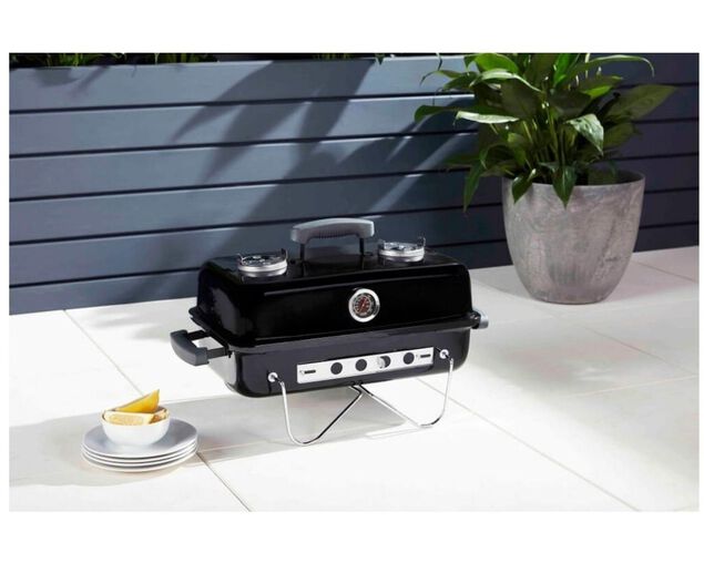 Billabong Portable Charcoal BBQ with Thermometer
