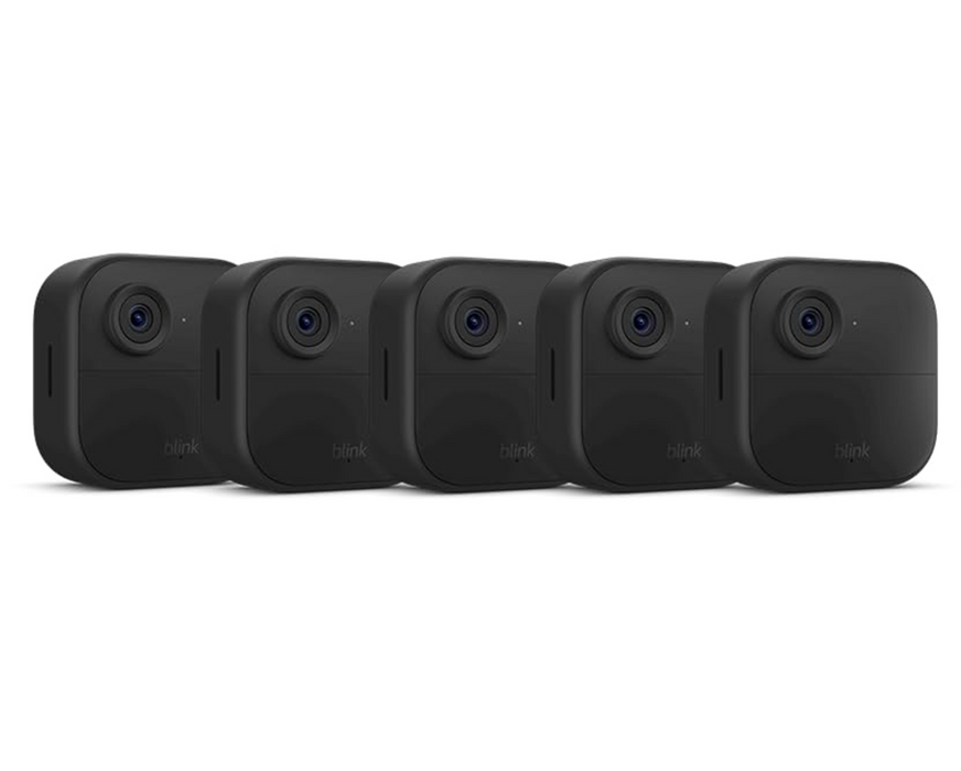 Blink Outdoor 4 Security Camera Black - 5 pack - HD 1080p - Wire Free