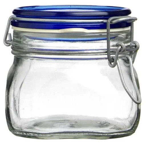 Bormioli Rocco Fido Glass Jar Blue 500ml - LX2001 - Homewares, Outdoor, Phone Accessories, Cases, Speakers, Headphones + More -