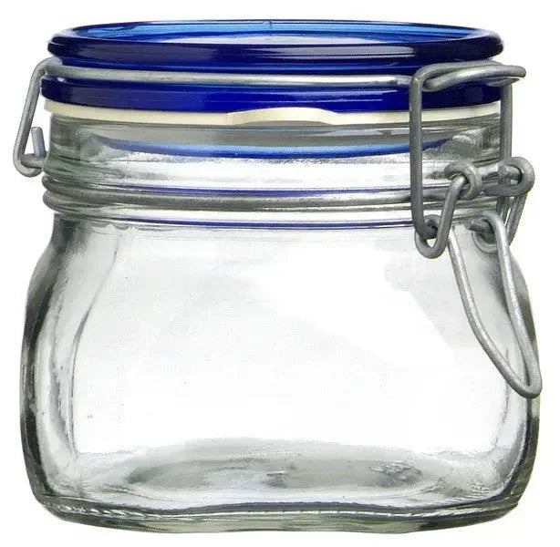 Bormioli Rocco Fido Glass Jar Blue 500ml - LX2001 - Homewares, Outdoor, Phone Accessories, Cases, Speakers, Headphones + More -