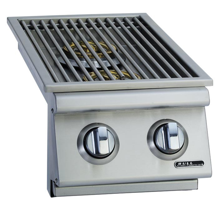 Bull Side Burner 22,000 BTU's Double LP Slide-In design