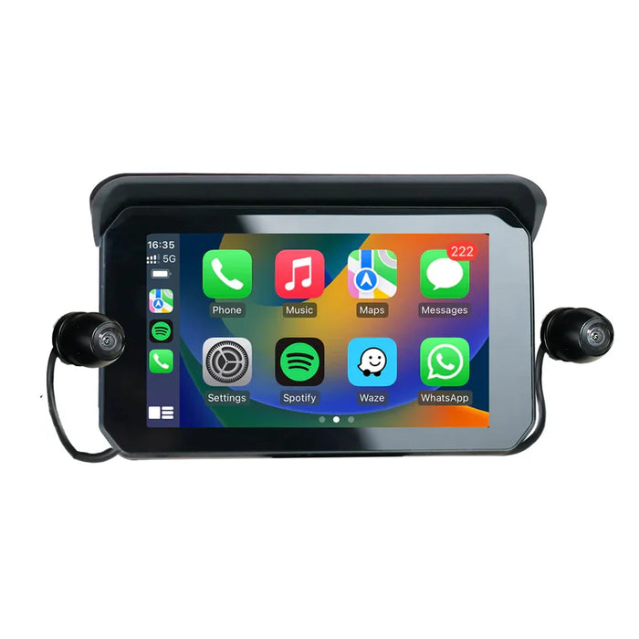 Ottocast Wireless Carplay & Android Auto 5" Screen + Cameras For Motorcycles Ipx - LX2001 - Homewares, Outdoor, Phone Accessories, Cases, Speakers, Headphones + More -