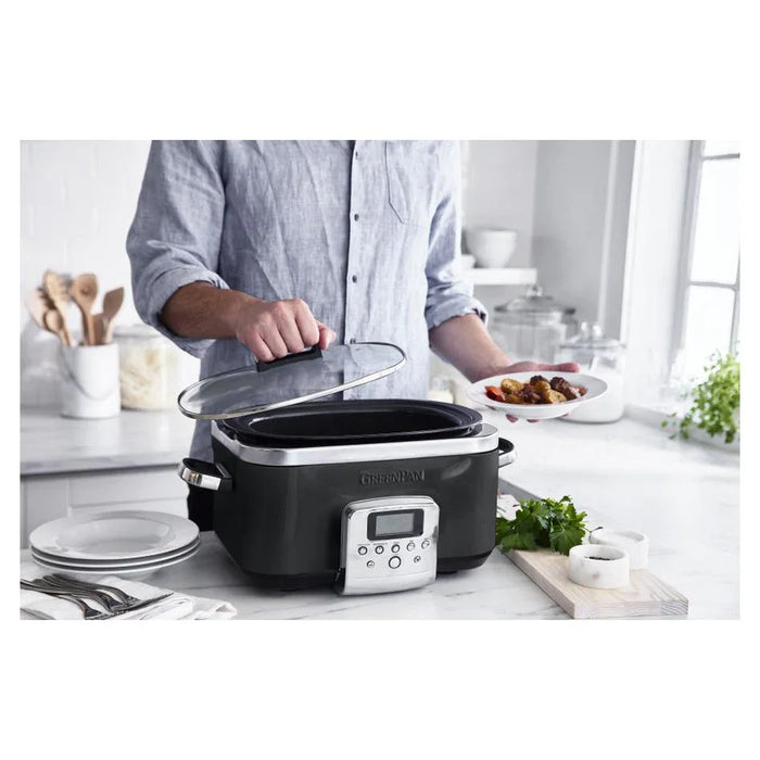GreenPan Green Pan Slow Cooker 6L - Black - LX2001 - Homewares, Outdoor, Phone Accessories, Cases, Speakers, Headphones + More -