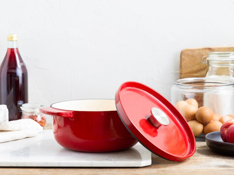 KitchenAid Kitchen Aid Empire Red Covered Round Casserole 26cm/5.2L - LX2001 - Homewares, Outdoor, Phone Accessories, Cases, Speakers, Headphones + More -