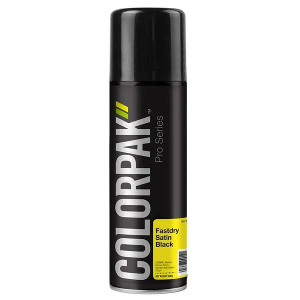 COLORPAK PRO SERIES AEROSOL FASTDRY ENAMEL SATIN BLACK — LX2001 ...