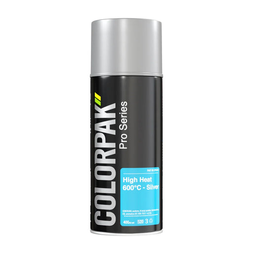 Colorpak Pro Series Aerosol High Heat Silver 600C 400Ml - LX2001 - Homewares, Outdoor, Phone Accessories, Cases, Speakers, Headphones + More -