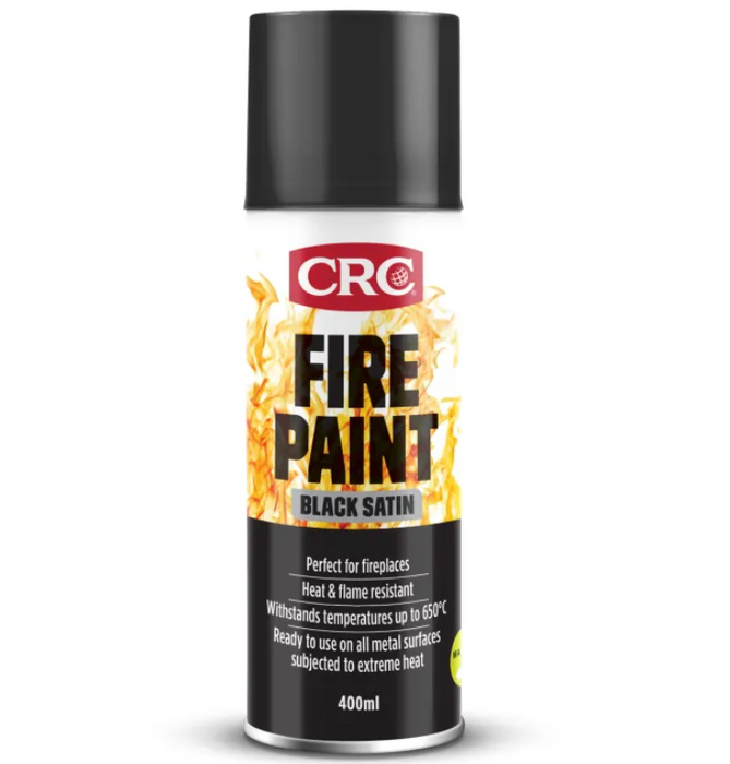CRC Fire Paint Black Satin 400ml 5135