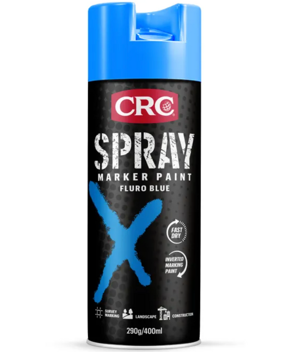 CRC Spray Marker Paint Fluro Blue 400ml