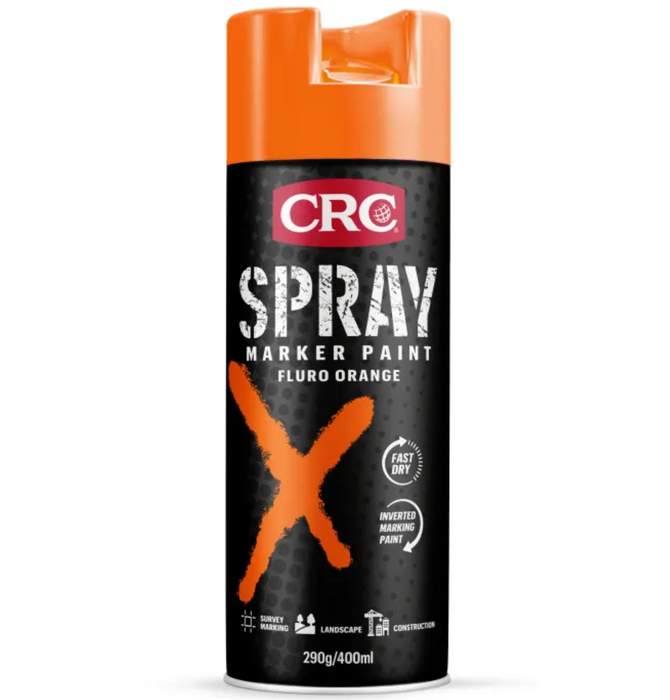 CRC Spray Marker Paint Fluro Orange 400ml