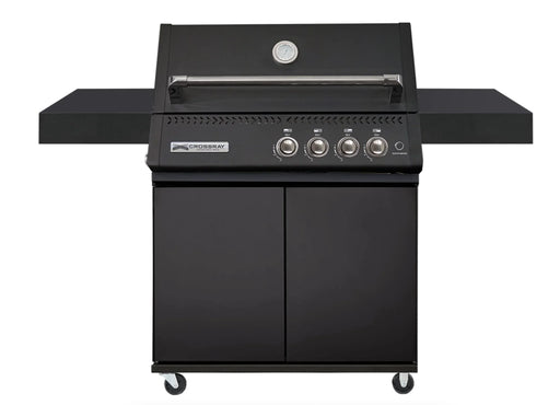 CROSSRAY XPlor Gas 4 Burner BBQ with Trolley Stainless Steel Black TCX4PL-B - LX2001 - Homewares, Outdoor, Phone Accessories, Cases, Speakers, Headphones + More -