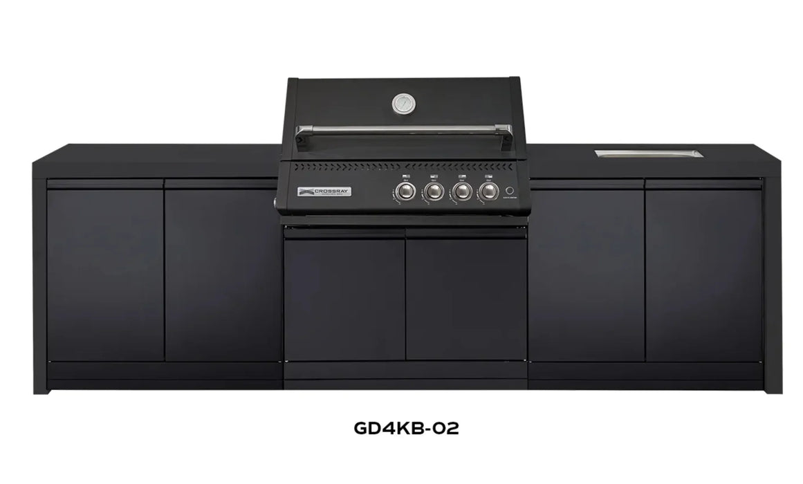 CROSSRAY XPlor Outdoor Black BBQ Kitchen Black Benchtop Sink - LX2001 - Homewares, Outdoor, Phone Accessories, Cases, Speakers, Headphones + More -